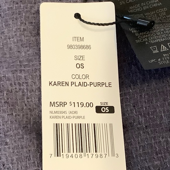 NWT New Banana Republic Women's Cashmere Blend Blanket Wrap Scarf - Picture 8 of 8